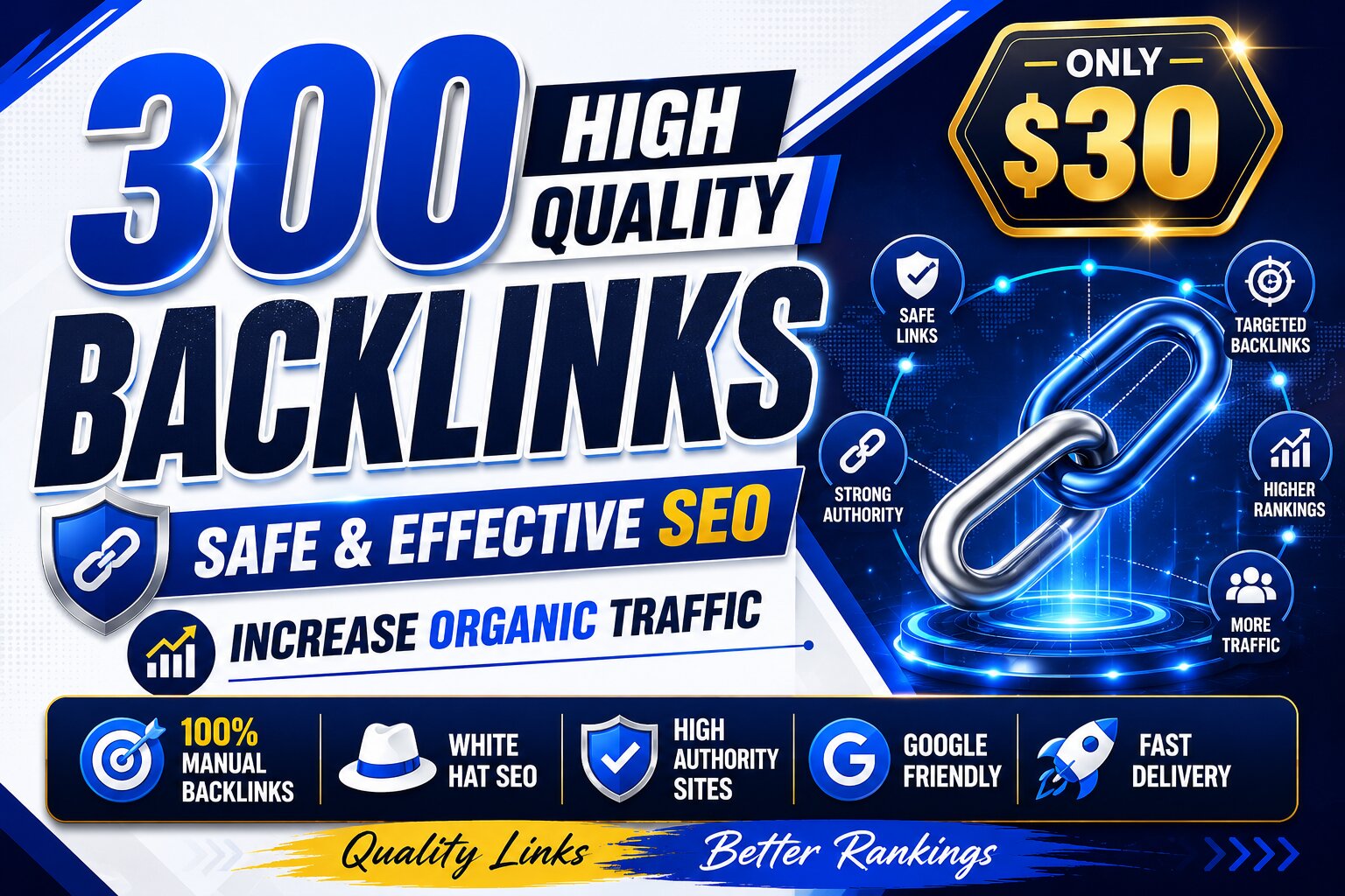 I Will Build Safe and Effective SEO Backlinks to Incr...