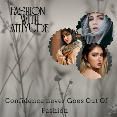 Fashion Attitude Frame Design | Creative Women&rsquo;s Portrait Poster Design