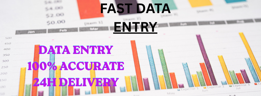 I will do accurate data entry, excel work, product ...