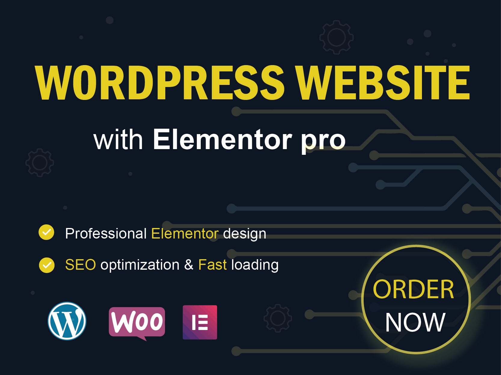 I will design a SEO friendly WordPress website with Elementor Pro