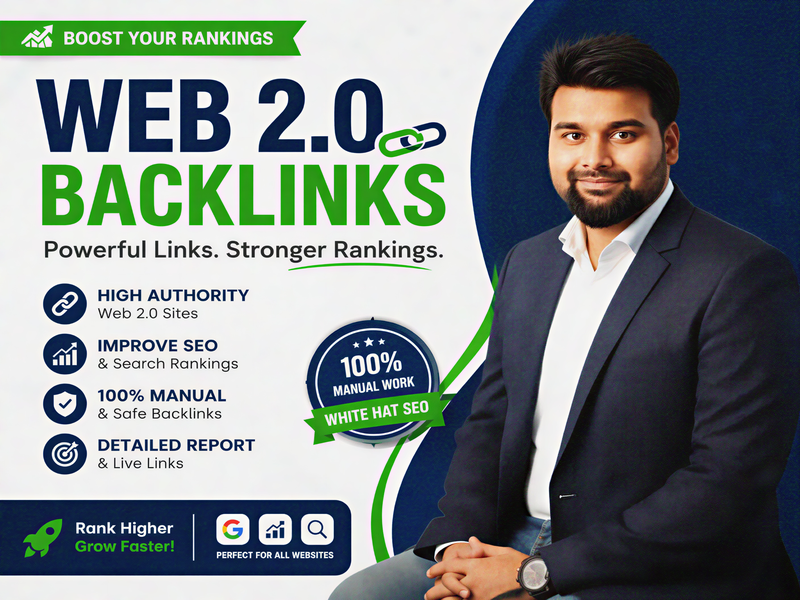 I will craft 100+ Web 2.0 Backlinks to Rank Website
