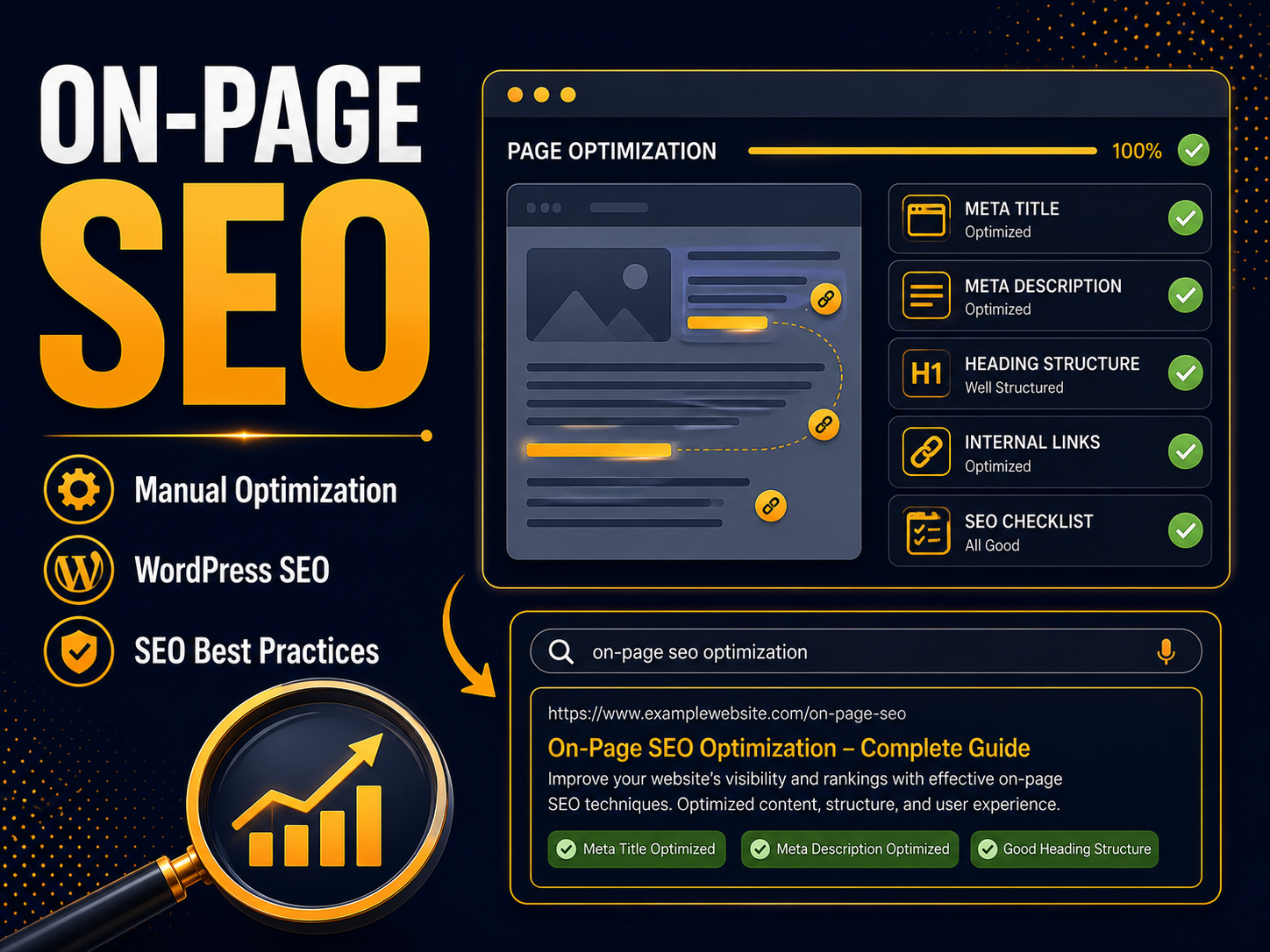 I will optimize the on page SEO of your WordPress website