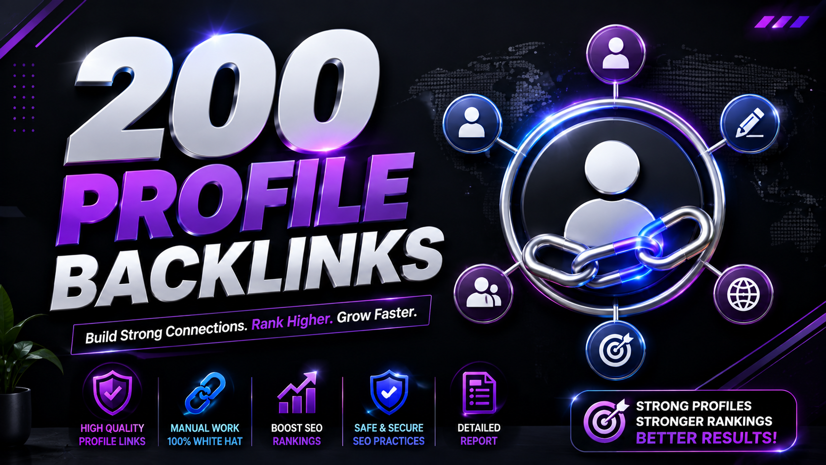 I Will Build 200 Manual Profile Backlinks for Your Website to Support Your Off-Page SEO Strategy