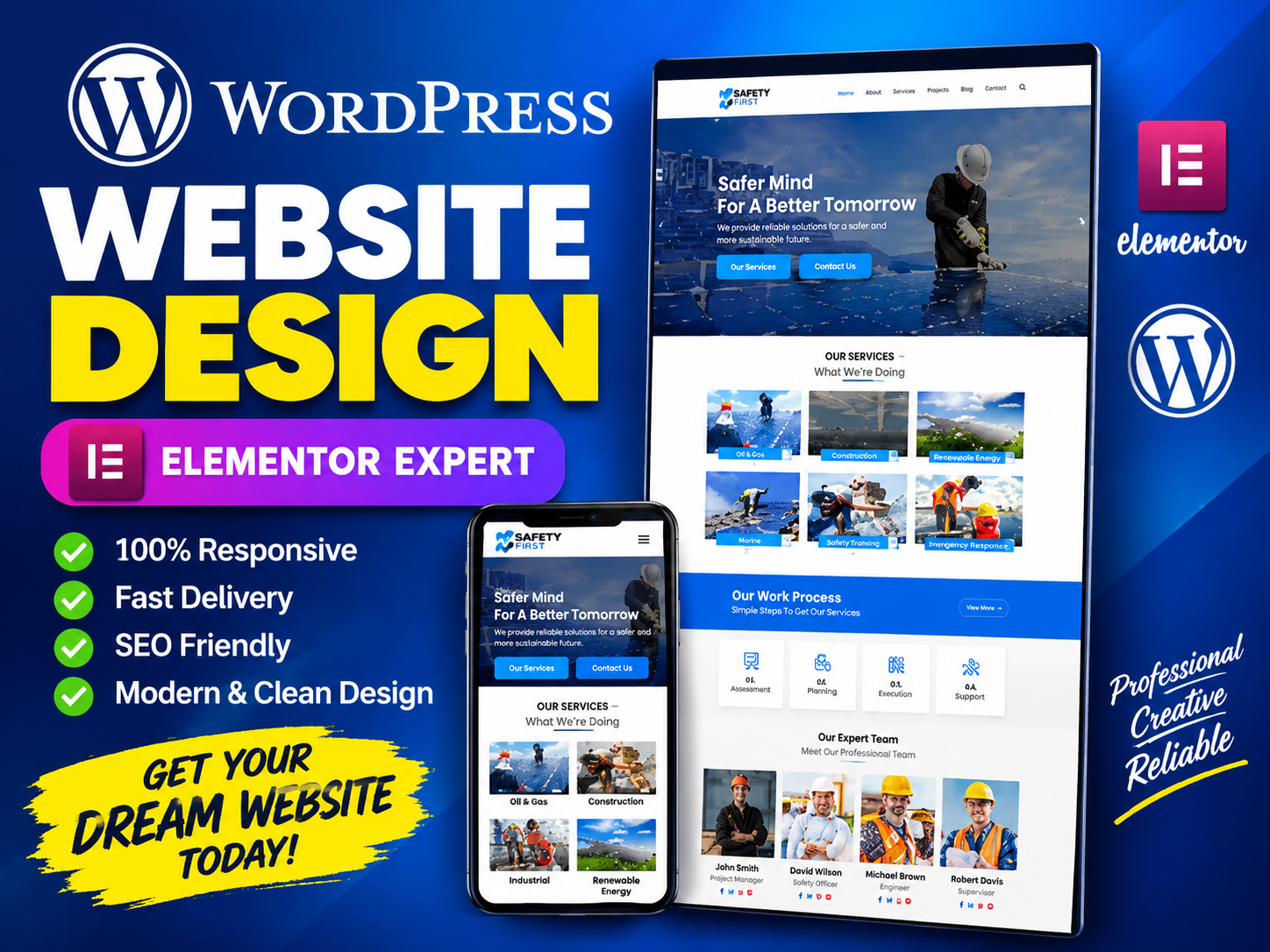 I will build a professional WordPress website with Elementor and WooCommerce.