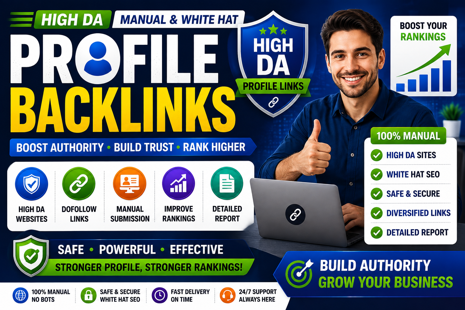 I will build high quality profile backlinks.
