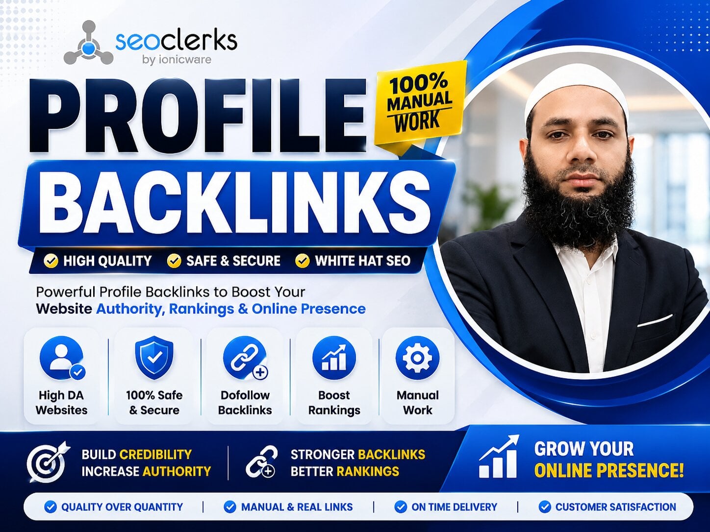 I Will Build High DA Profile Backlinks for SEO