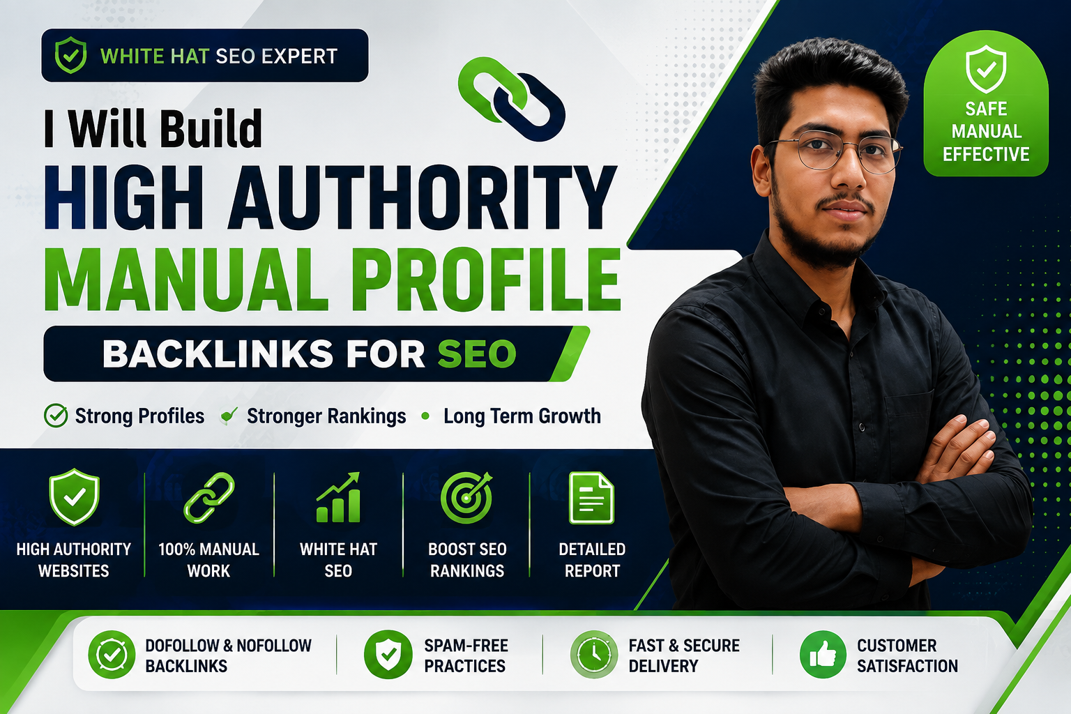I Will Build High Authority Manual Profile Backlinks for Google SEO