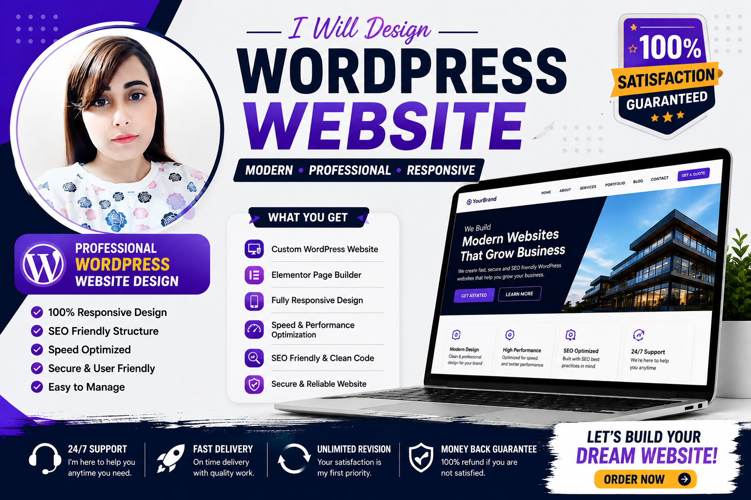 I will build a professional WordPress website, eCommerce store, or news portal