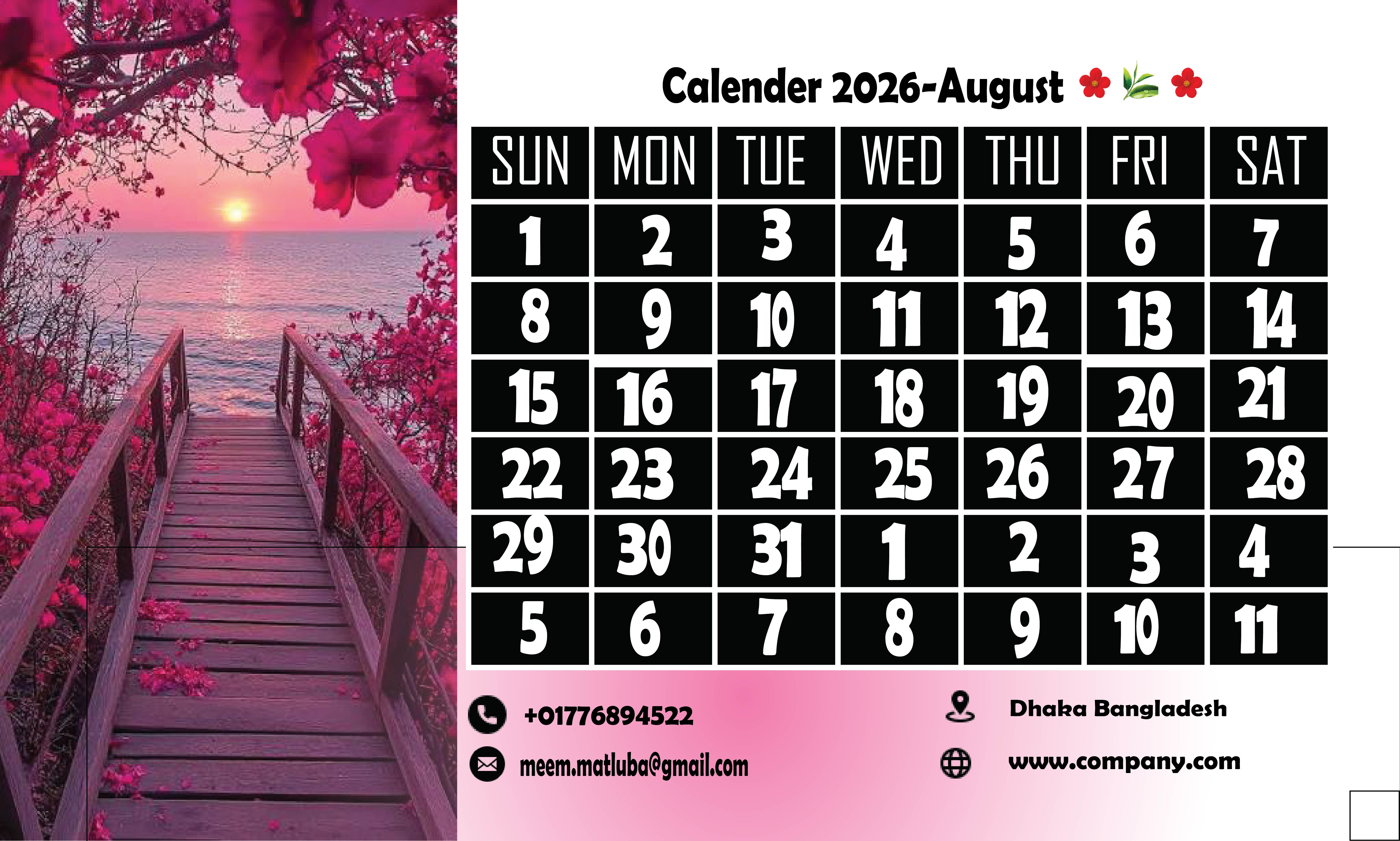 I Will Create a Stunning Custom Calendar Design