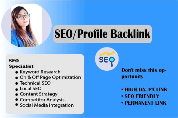 I Will Build 300 High Authority Manual Profile Backlinks for Google SEO Ranking