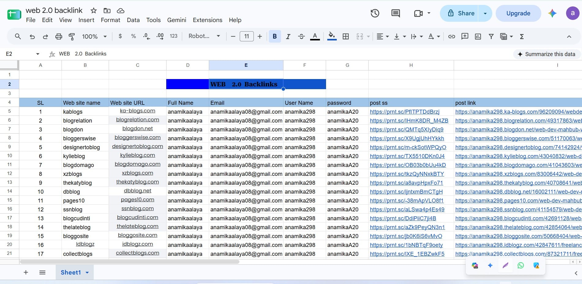 create 100+ Premium Web 2.0 profile backlinks for Better Google Rankings