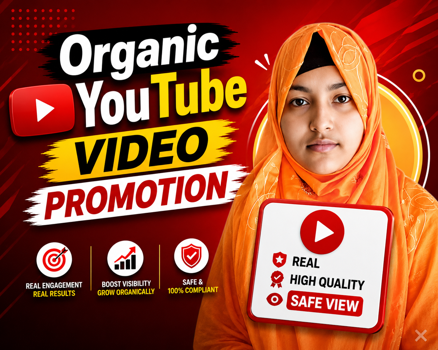 I will provide organic video promotion for better growth