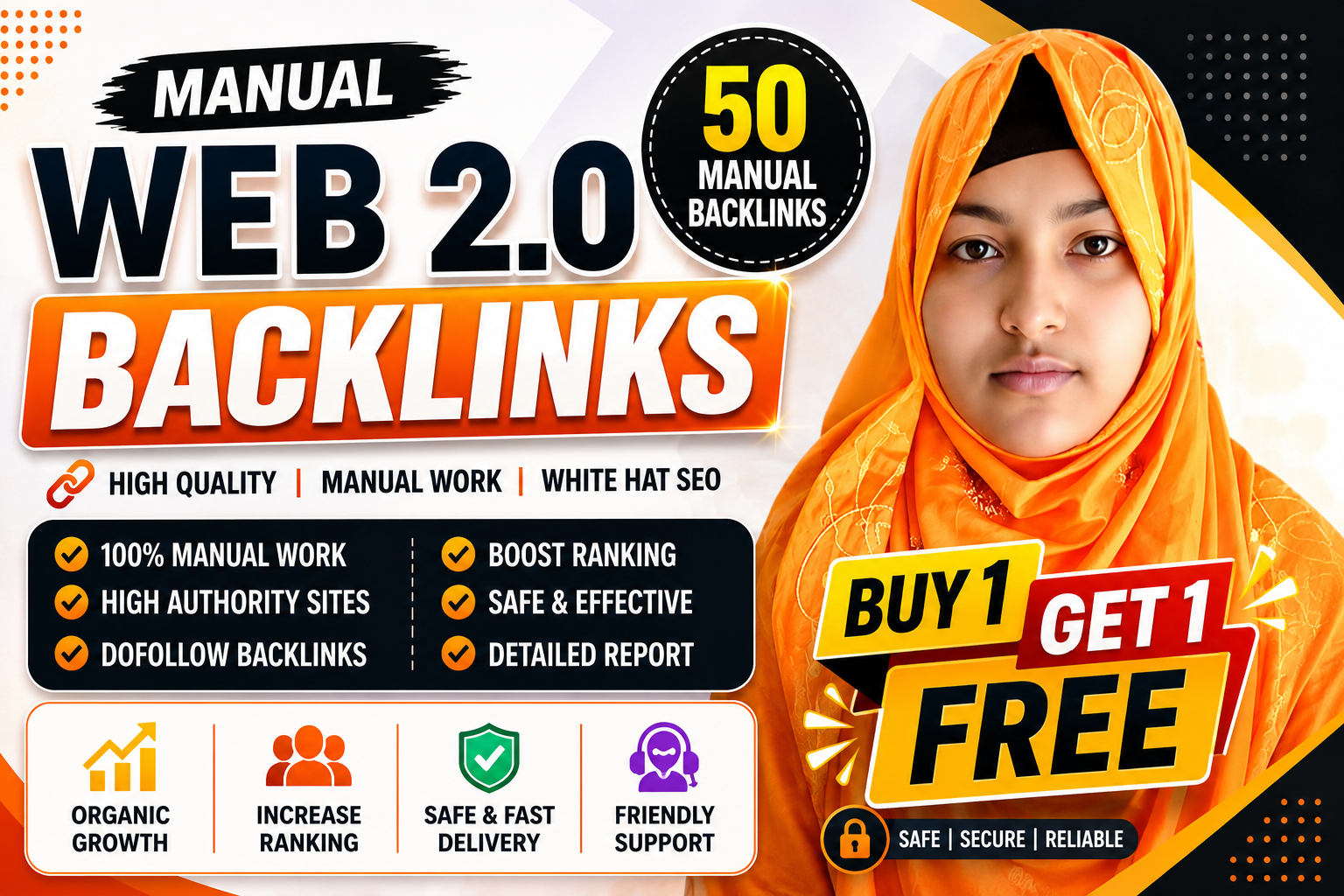 I will create 50 manual Web 2.0 backlinks for website...