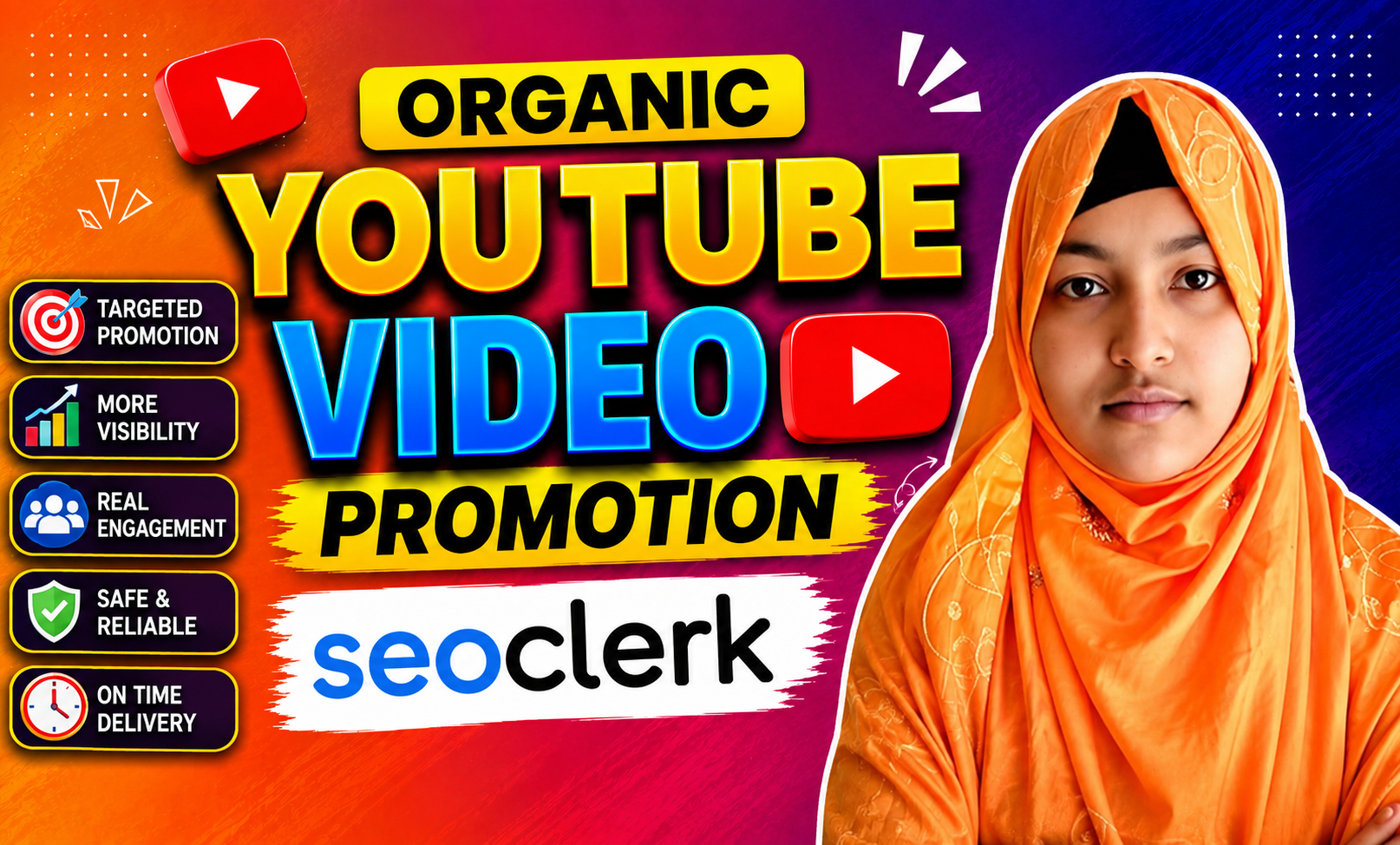 I will do organic video promotion for channel growth