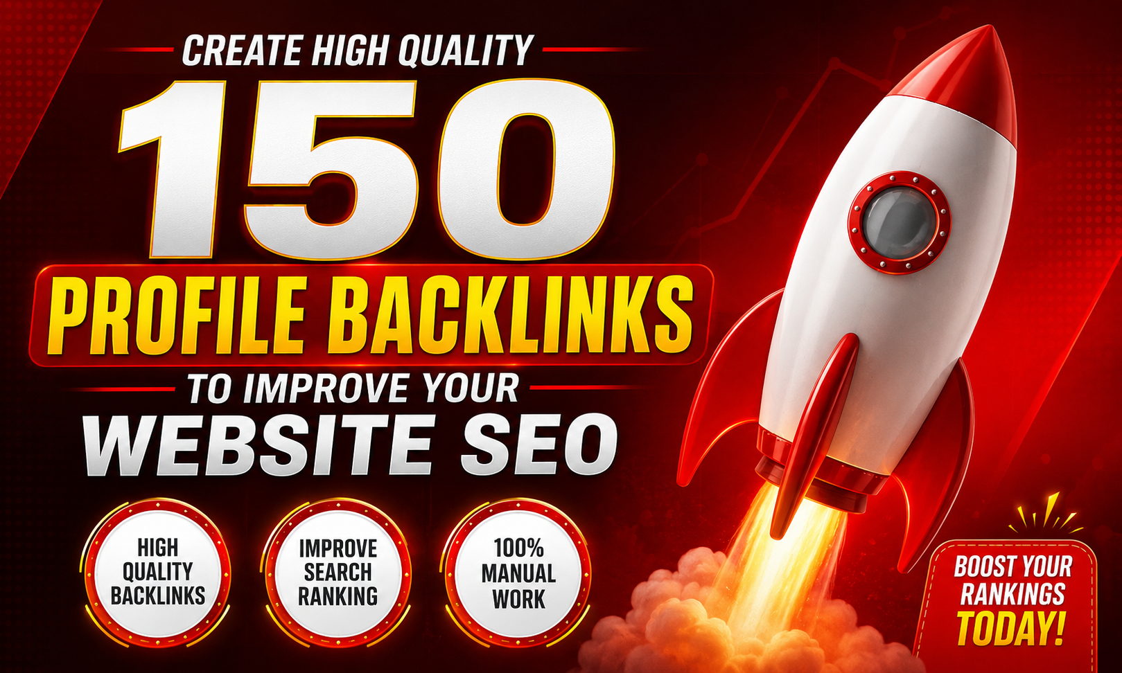 Create 150 Profile Backlinks to Improve Your Website SEO