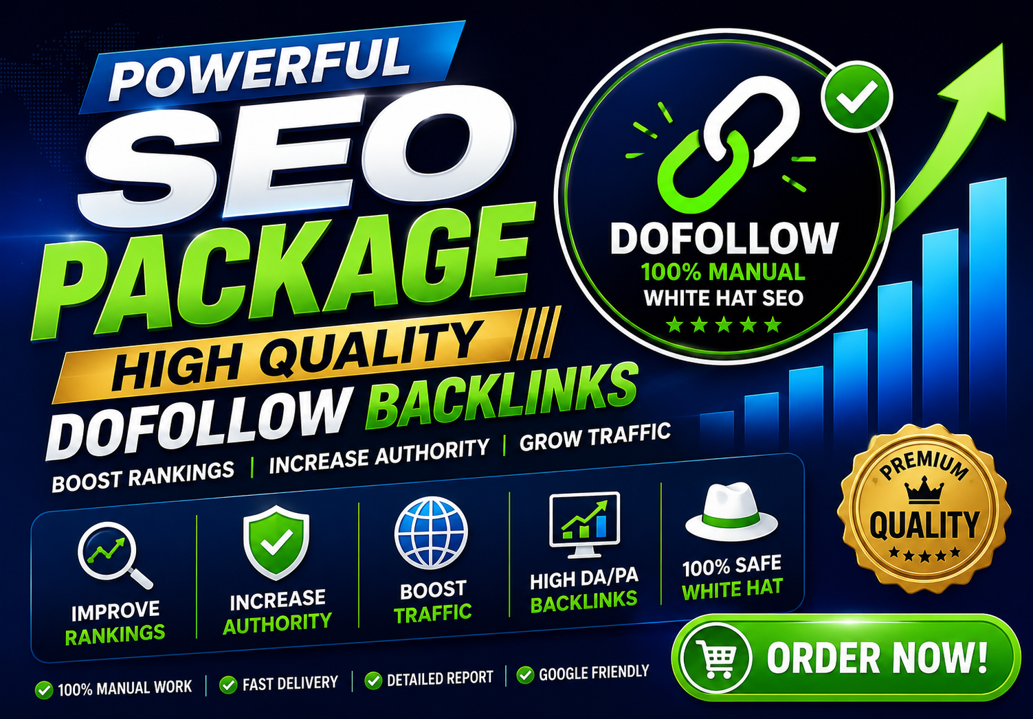 Powerful SEO Package High Quality DoFollow Backlinks 