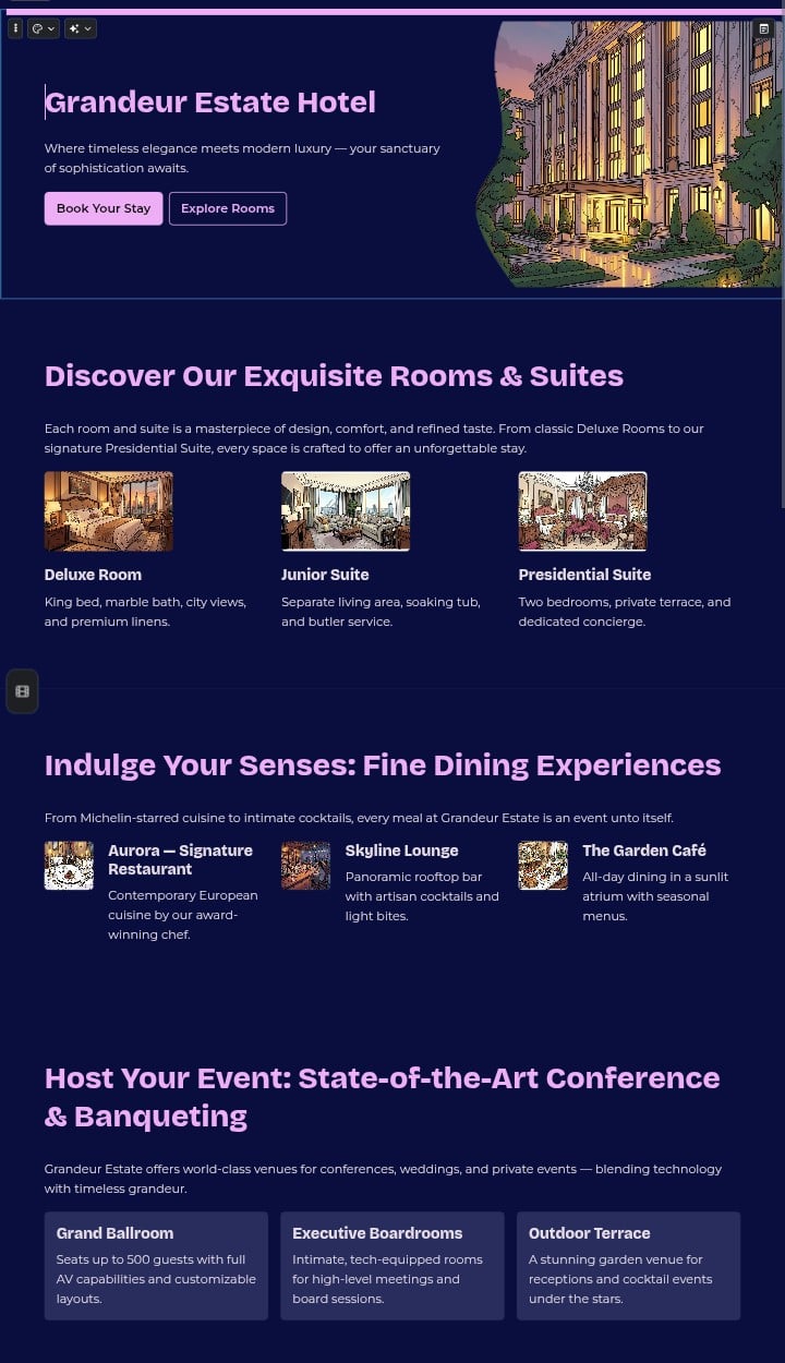 I will design a stunning modern website and landing p...