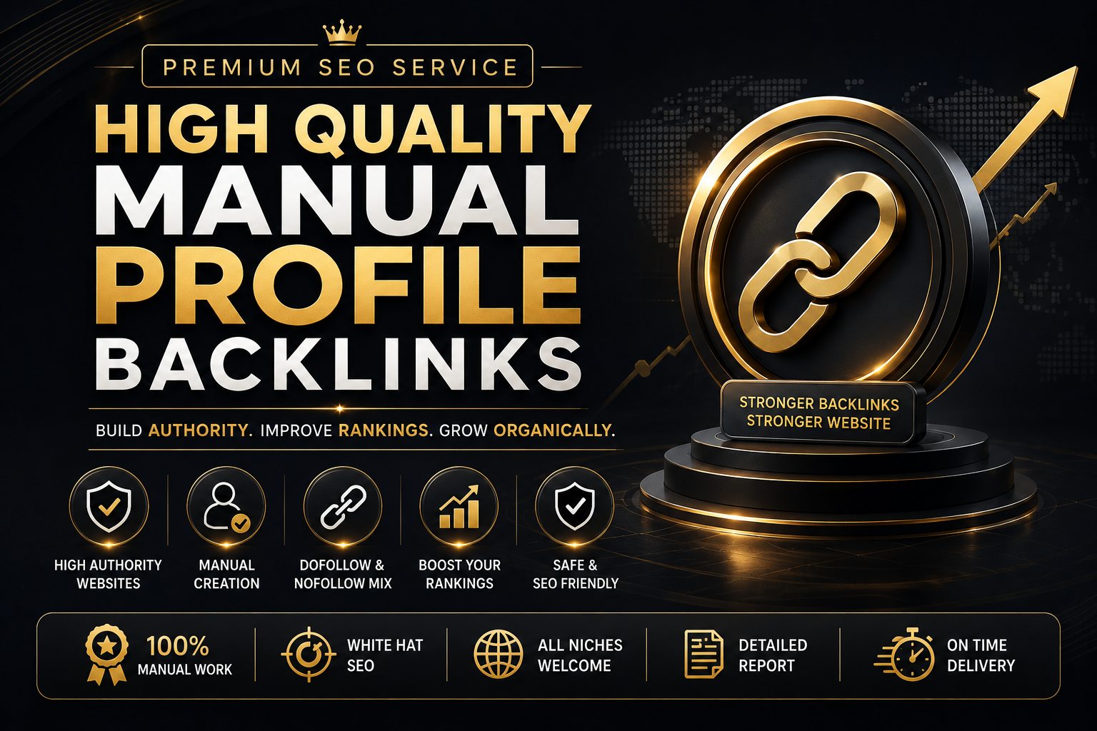 100 High Quality Manual Profile Backlinks