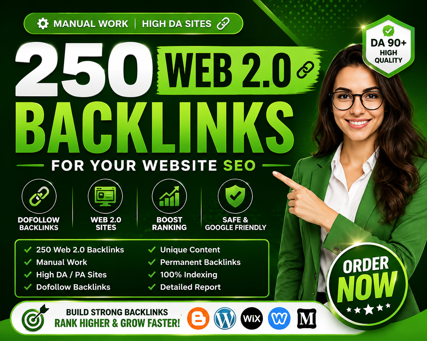 I Will Build 250 Web 2.0 Backlinks for Your Website SEO