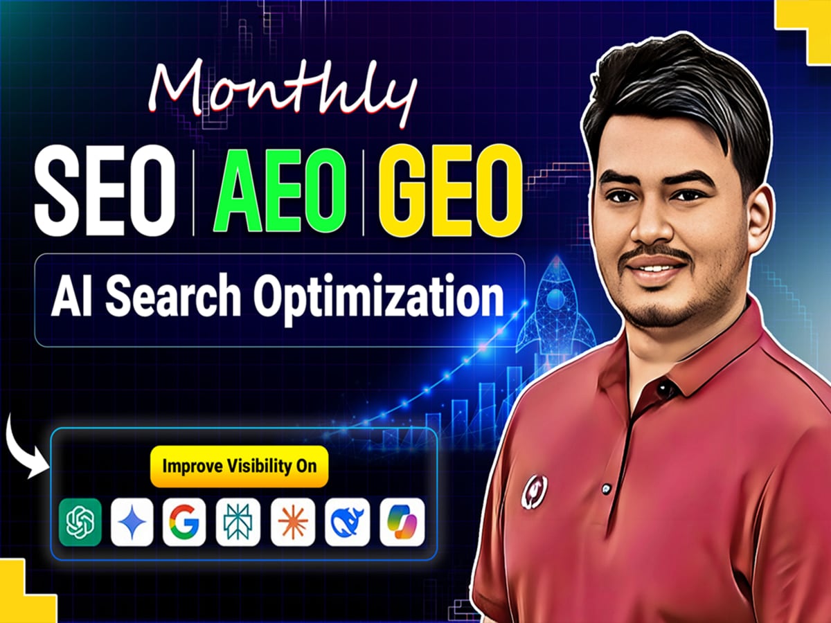 Monthly Website SEO with AEO GEO and AI Search Optimization