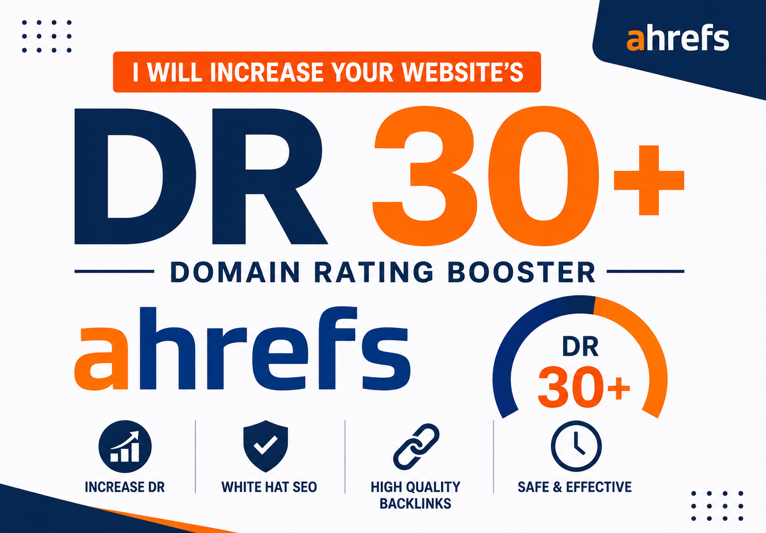 I Will Increase Your Website's Ahrefs DR 30+ &ndash; Domain Rating Booster