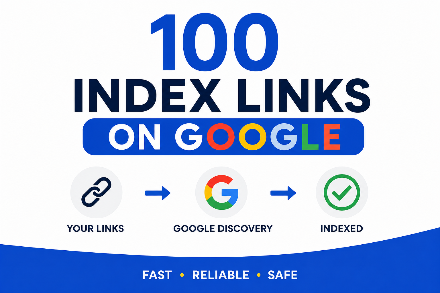 100 Index Links on Google, Fast Backlink Indexing Service