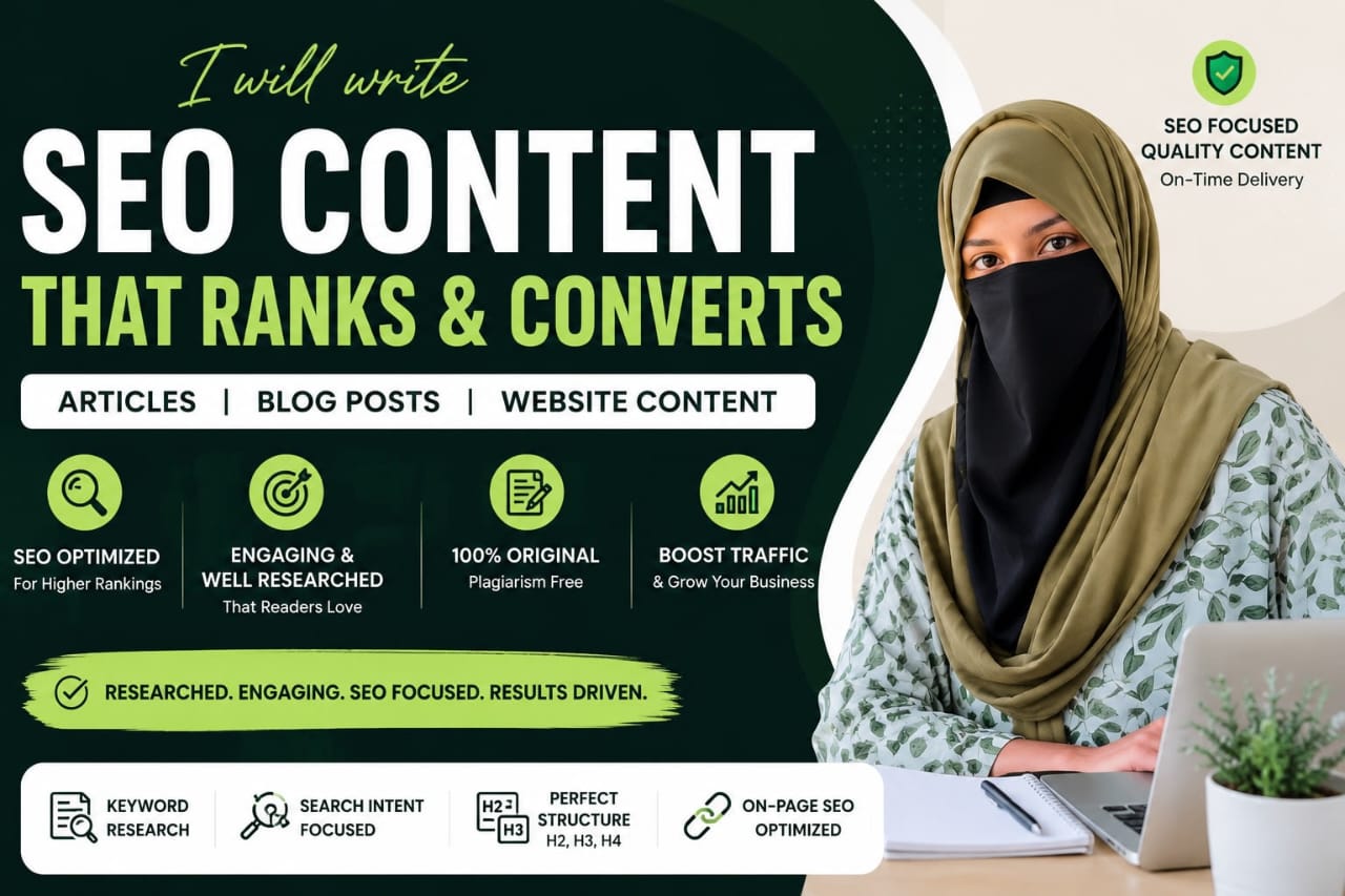 I will write SEO optimized articles and blog posts fo...