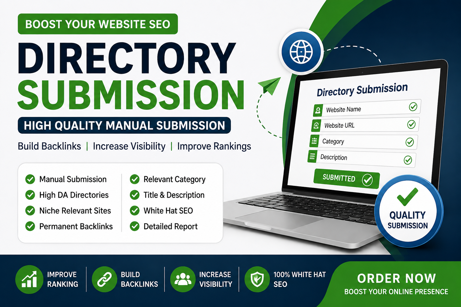 I Will Do High Quality SEO Directory Submission for W...
