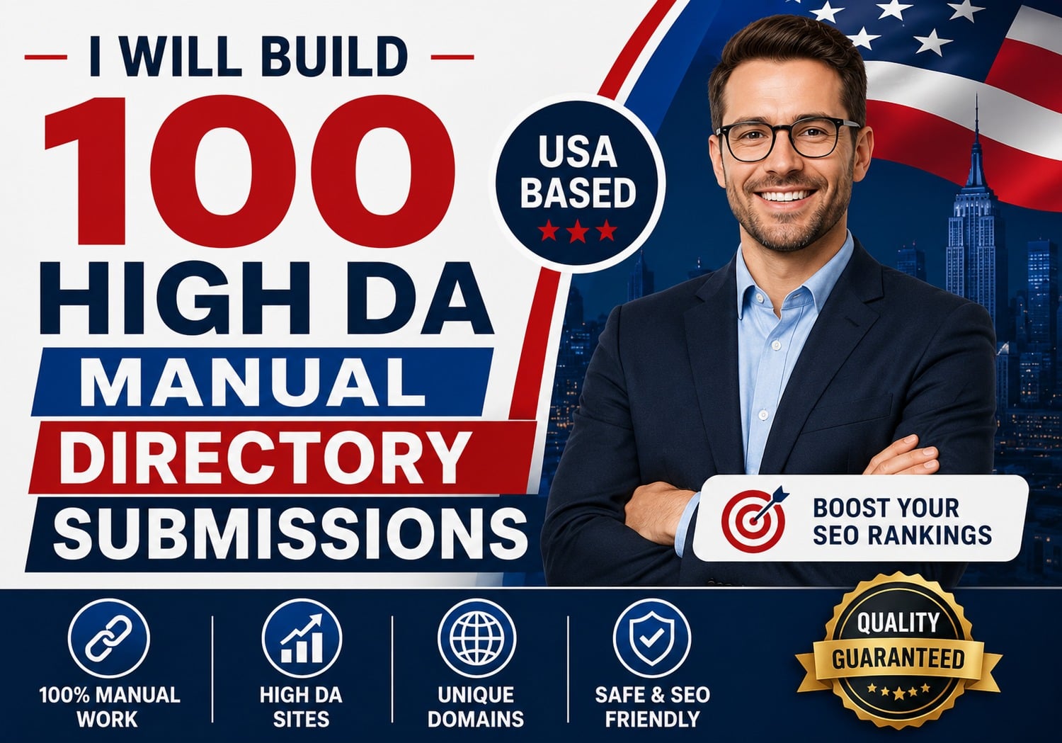 i Will Build 100 High DA Manual Directory Submission SEO Friendly