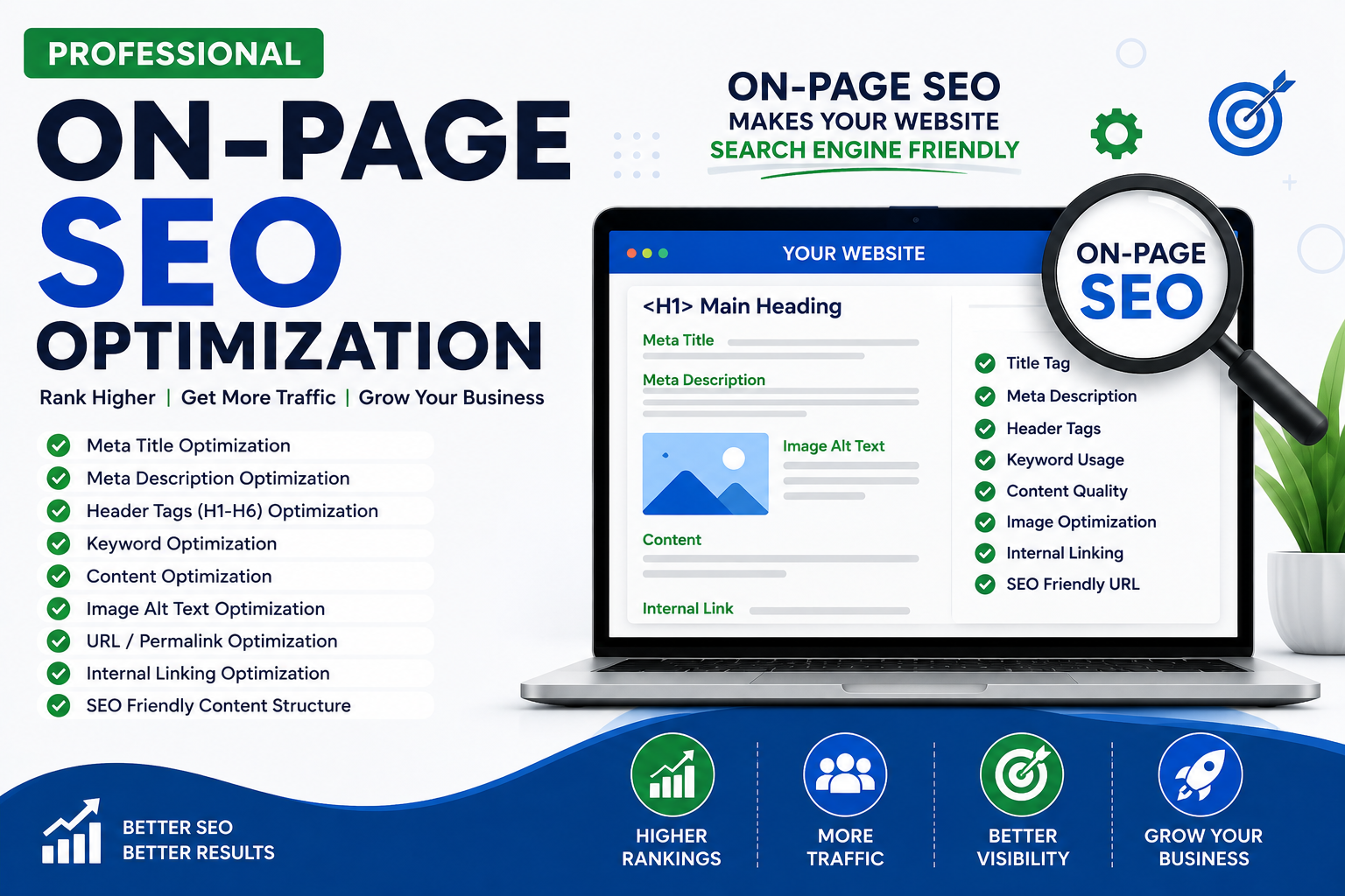 I will provide professional on-page SEO to improve yo...