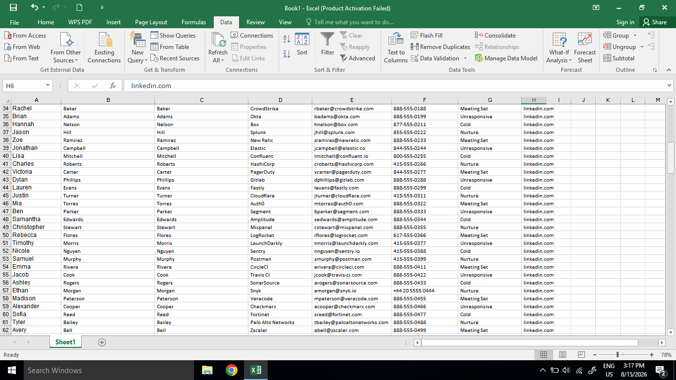 I will do targeted B2B lead generation and web research for any industry