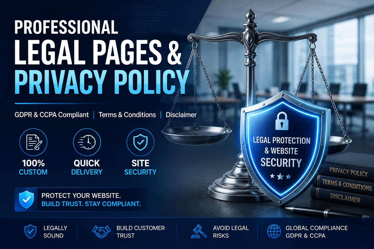 I will create professional legal pages, privacy poli...
