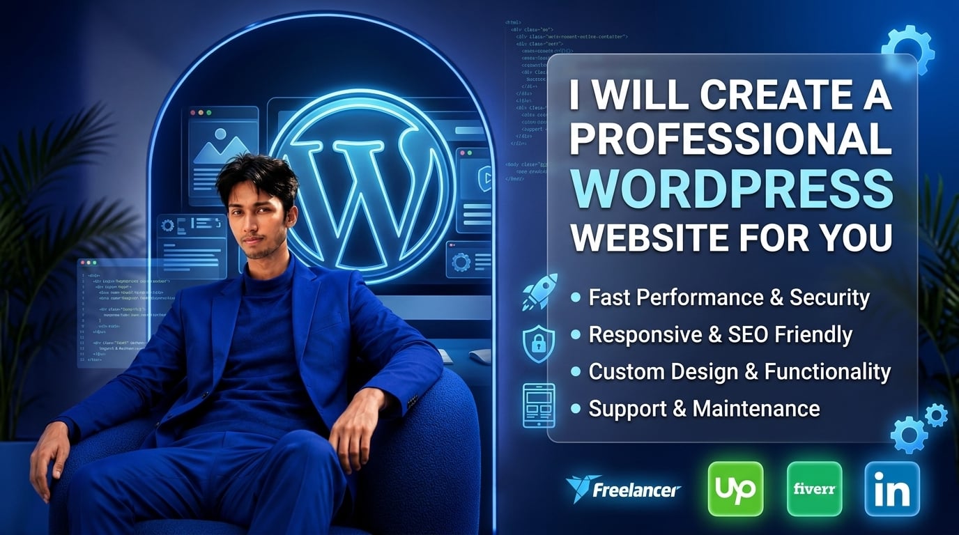 I create a professional WordPress website for your business
