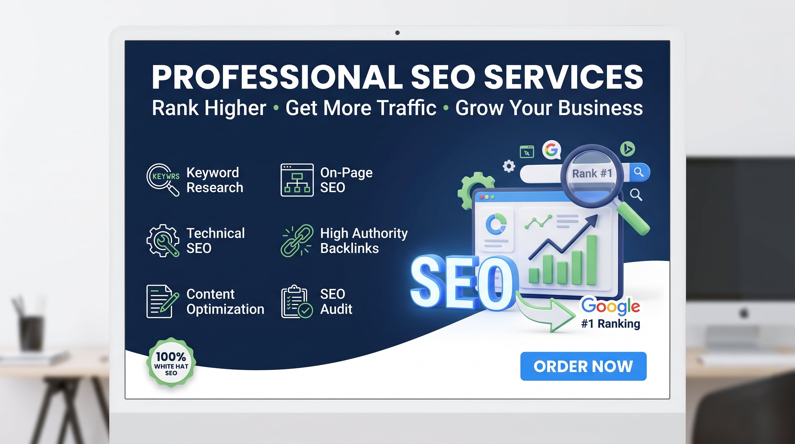 SEO Professional Services-Boost rankings and traffic organically
