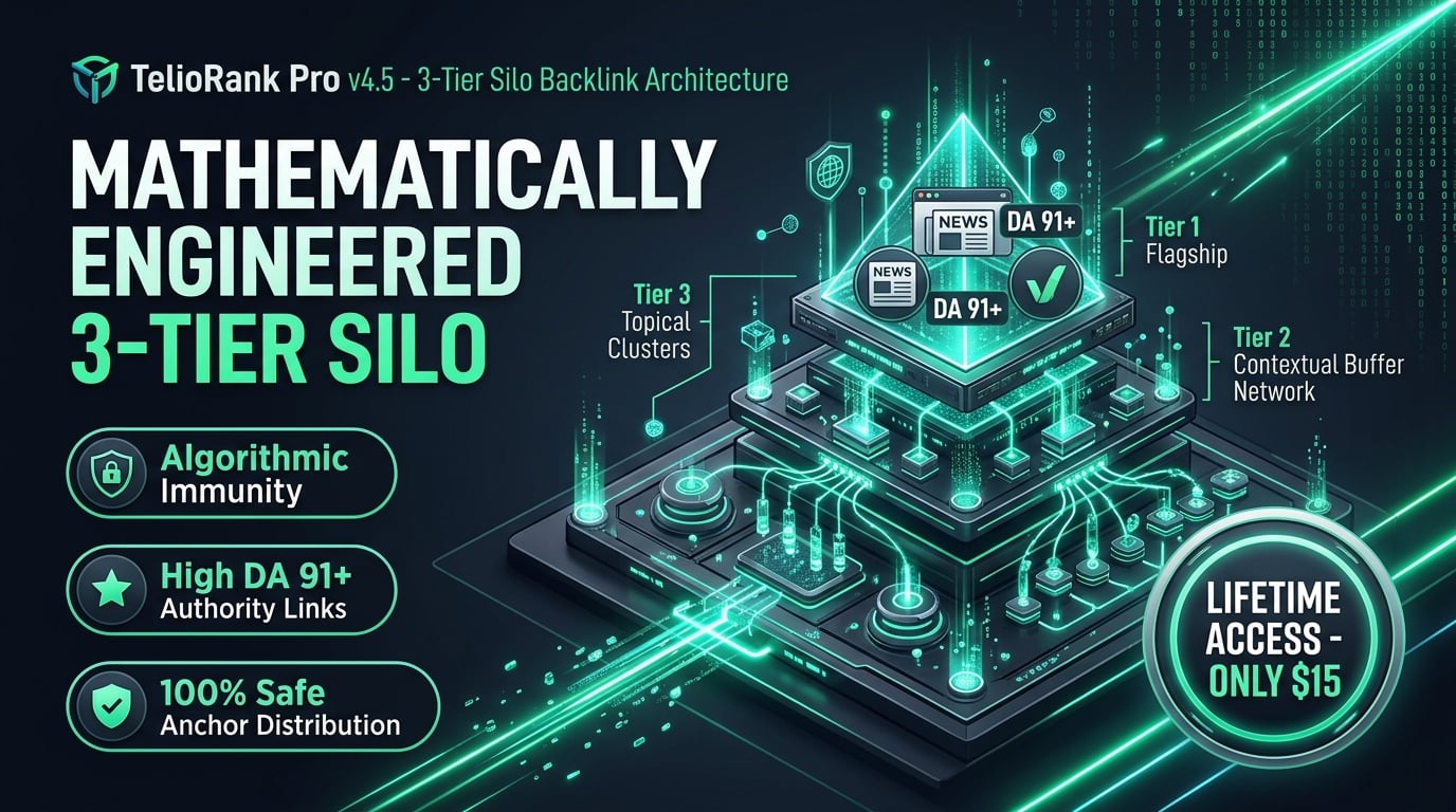 I will provide TelioRank Pro Autonomous Multi-Tier SEO Backlinks Software