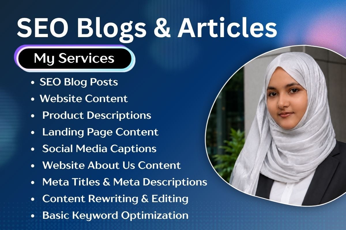 I Will Write SEO Optimized Blog Posts and Articles for Your Website