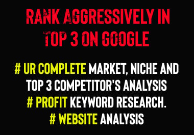 Website, Niche And Competitor's Complete Analysis So...