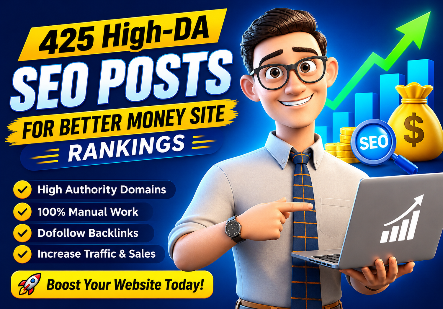 425 High-DA SEO Posts for Better Money Site Rankings