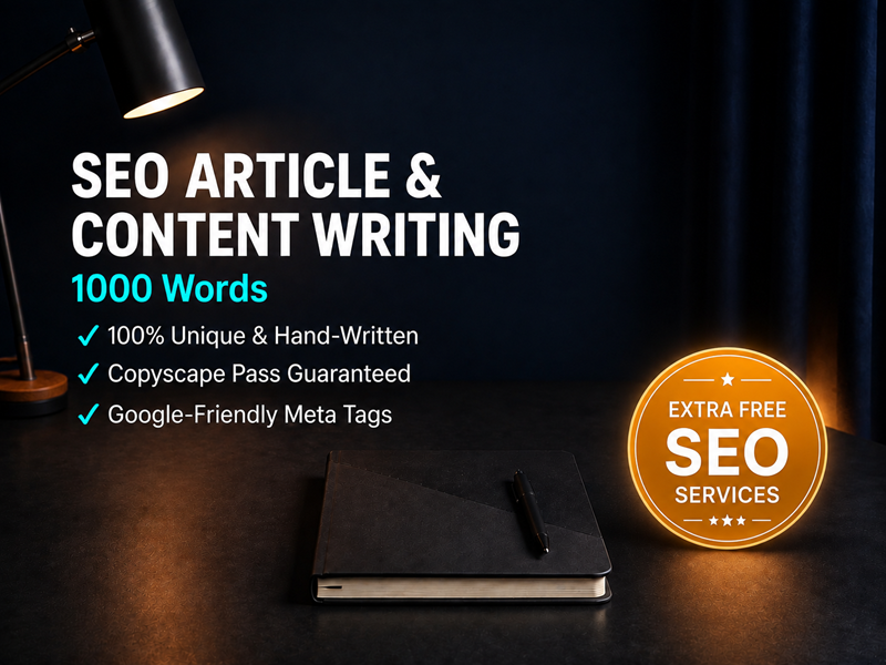 I will write SEO Optimized 1000 Words Article or Blog...