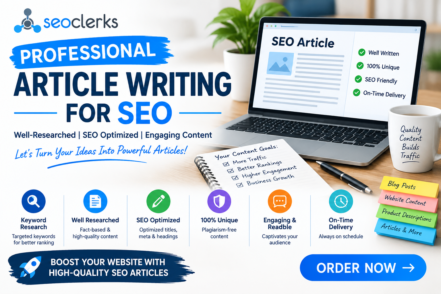 I Will Write High-Quality SEO Articles, Blog Posts &...