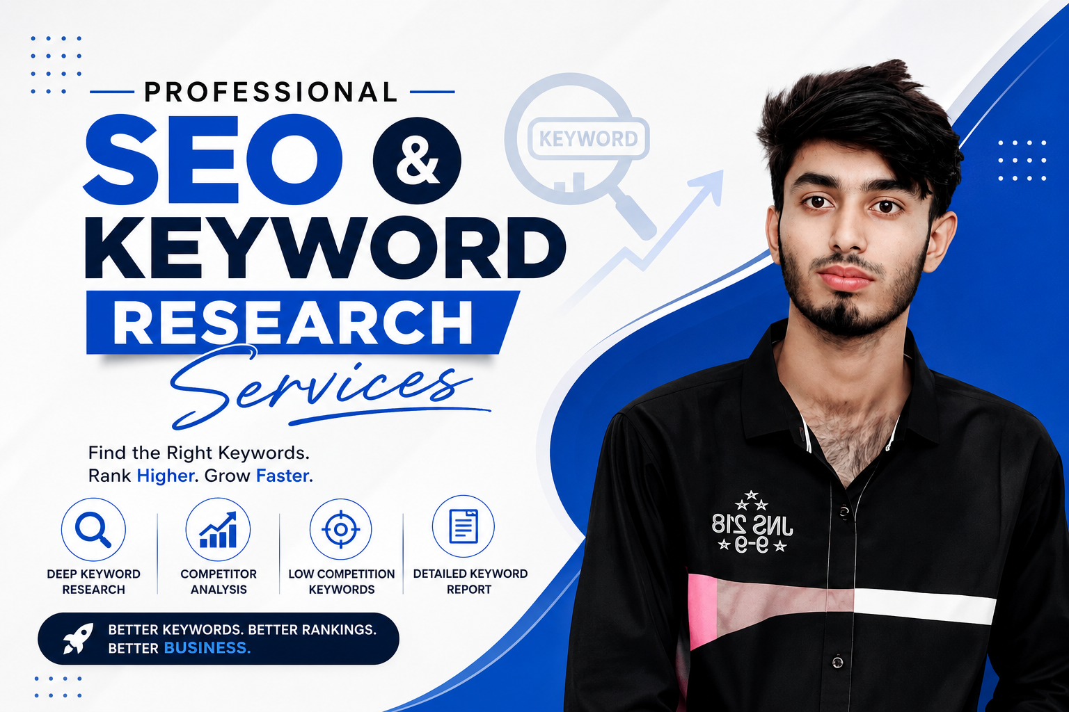 I will do professional SEO and keyword research for your website