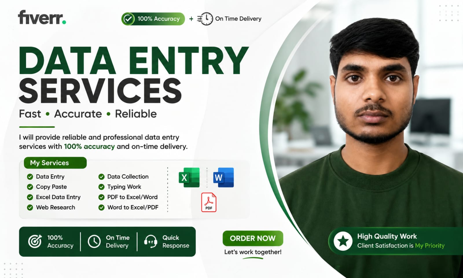 I will do professional data entry, copy paste, and web research work