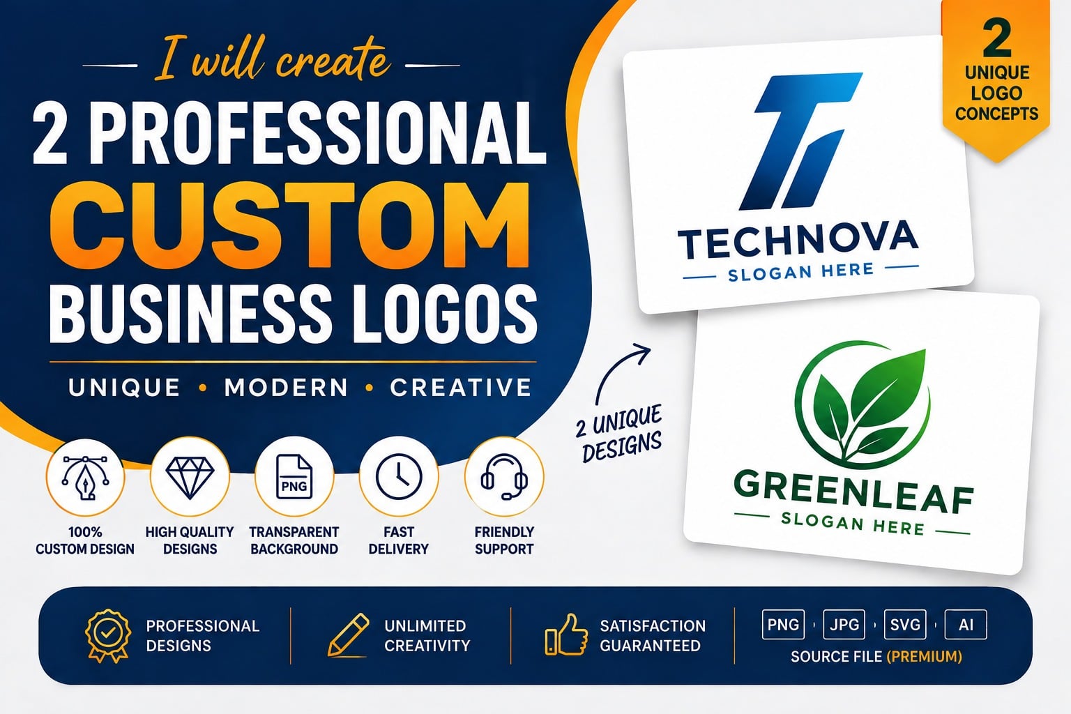 I will create a unique professional logo design for y...