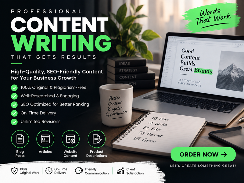 I will write professional SEO content for your busine...