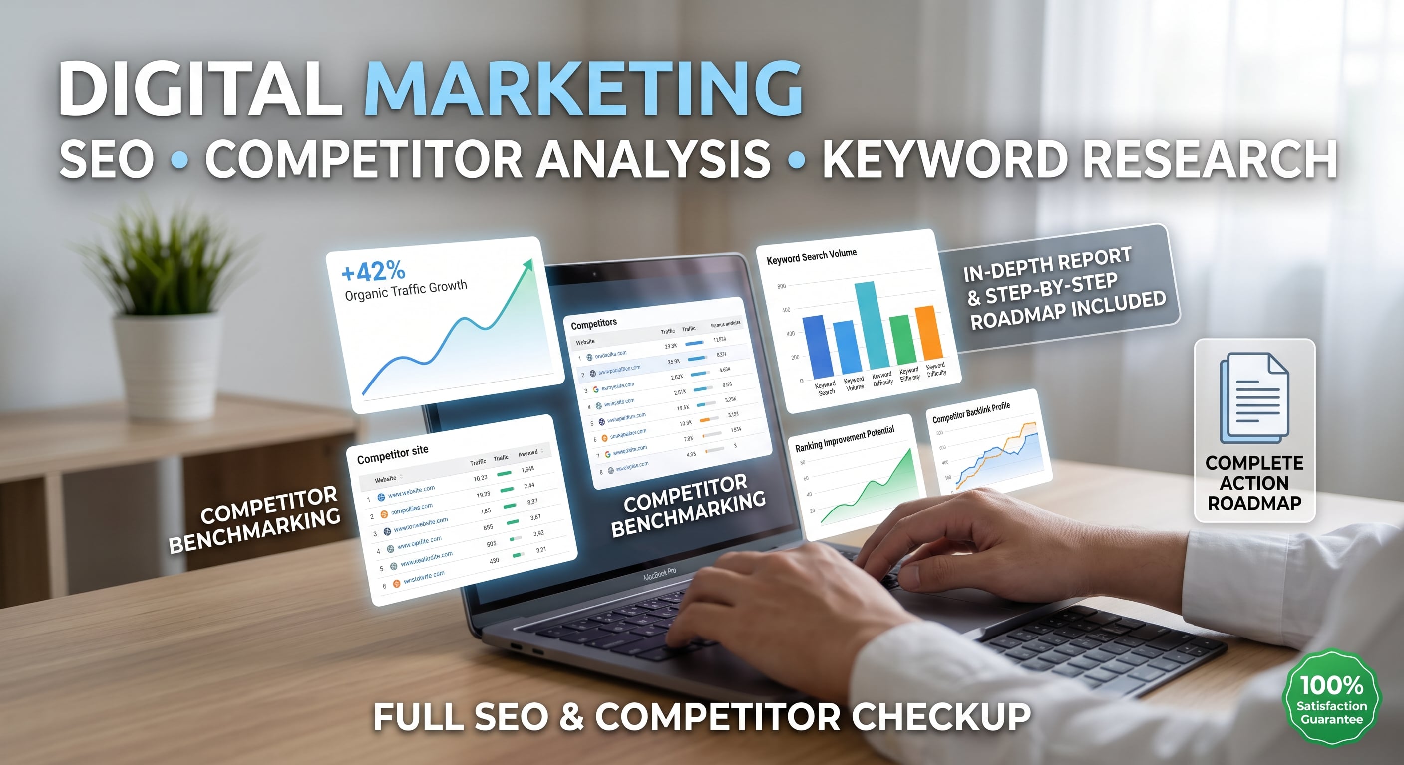 I will do competitor SEO analysis and keyword research report