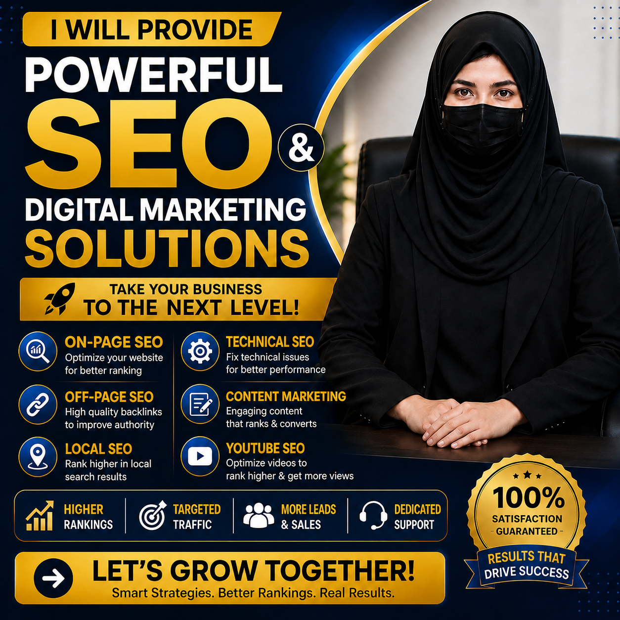 I will provide professional SEO and digital marketing services