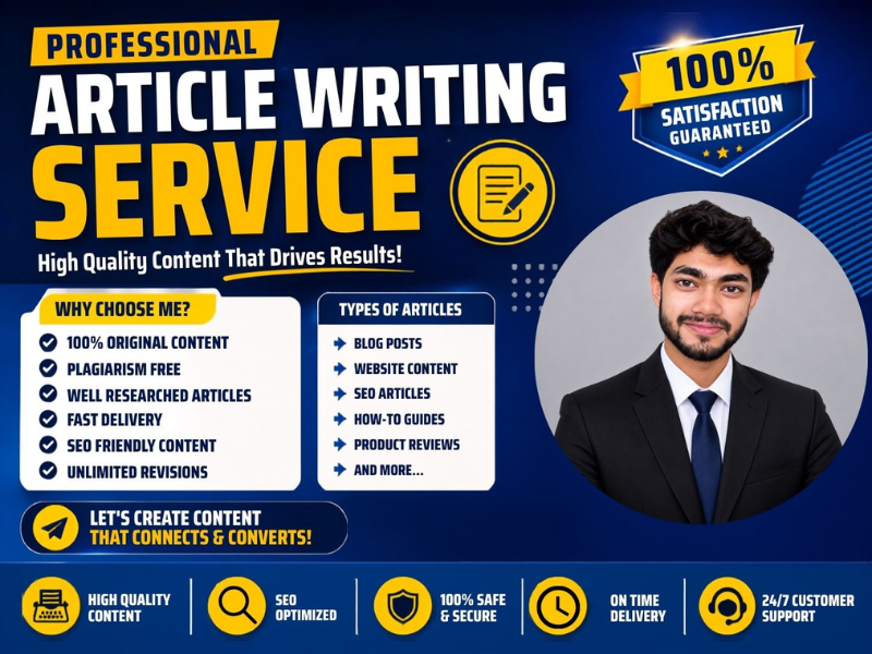 Professional Article Writing Service High-Quality SEO...