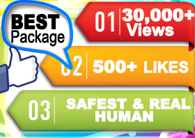 add 30,000+ REAL HUMAN YouTube Views and 3000+ Likes DRIP FEED for 30 days on YouTube