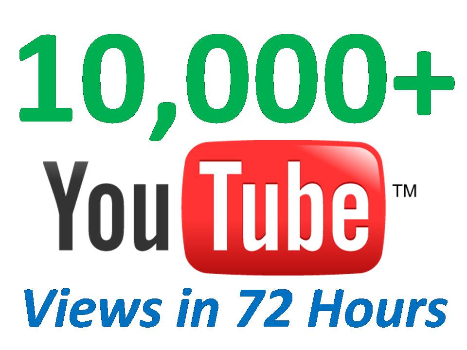 give You 10000+ Very URGENT YOUTUBE Views In 48 Hours