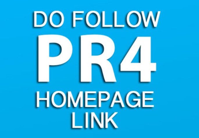 give you a PR4 SEO Site Related DoFollow Homepage Link